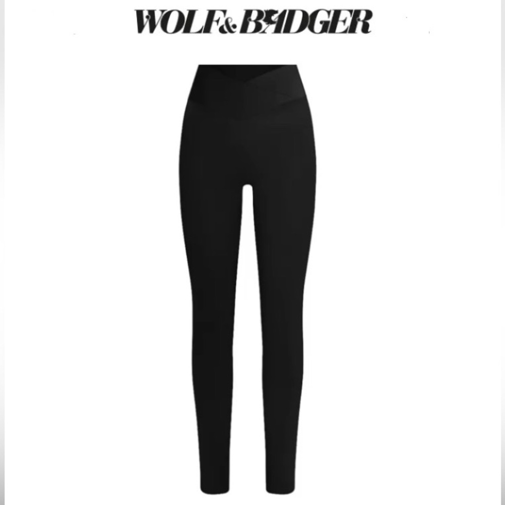 Eco-Soft Wrap Over Leggings - Black